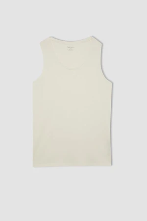 DEFACTO Slim Fit Crew Neck Ribbed Undershirt