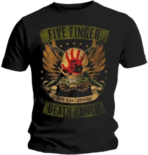 Five Finger Death Punch T-Shirt Locked & Loaded Unisex Black 2XL