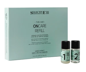 Intenzivní kúra pro objem jemných a řídnoucích vlasů Selective Professional OnCare Refill Treatment - 5+5 x 15 ml + dárek zdarma