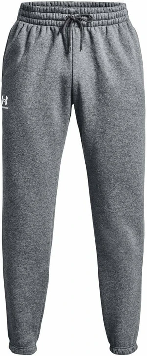 Under Armour Men's UA Essential Fleece Joggers Pitch Gray Medium Heather/White XL Fitness nohavice