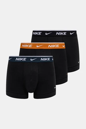 Boxerky Nike 3-pack pánské, černá barva, 0000KE1008