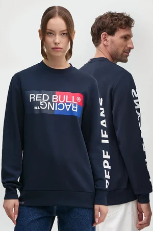 Mikina Red Bull Racing x Pepe Jeans tmavomodrá farba, s potlačou, RU580007