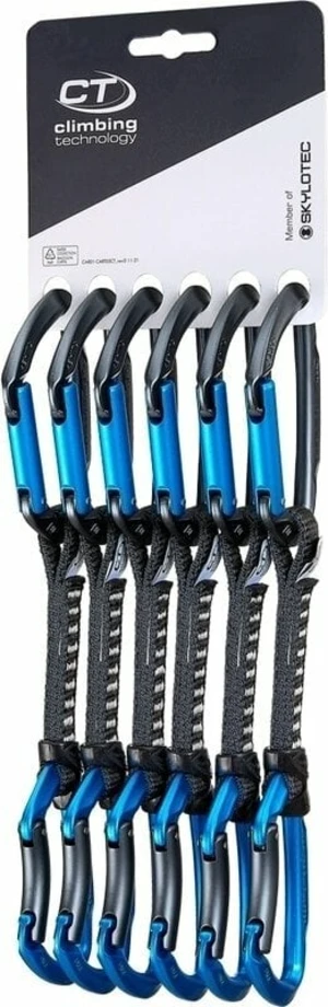 Climbing Technology Lime Set DY Expreska Anthracite/Electric Blue Plný rovný/Plný prohnutý zámek 12.0