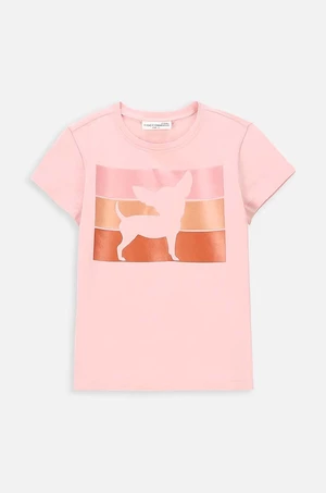 Detské tričko Coccodrillo ružová farba