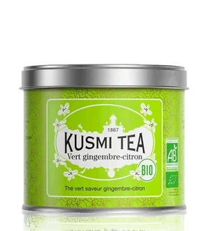 Kusmi Tea Organic Green Ginger Lemon plechovka 100 g