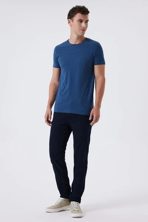 Lee Cooper Polite 1 Men's Polo Neck T-Shirt Indigo