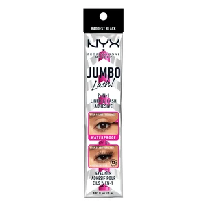 NYX PROFESSIONAL MAKEUP Jumbo Lash! 2in1 Liner & Lash Adhesive 01 Baddest Black 1 ml