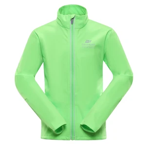 Children's softshell jacket with membrane ALPINE PRO MULTO neon green gecko