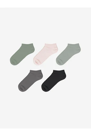 LC Waikiki Lcw Women's Plain Ankle Socks 5 Pack