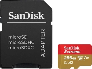 SanDisk Extreme microSDXC 256 GB + SD Micro SDXC 256 GB Karta pamięci