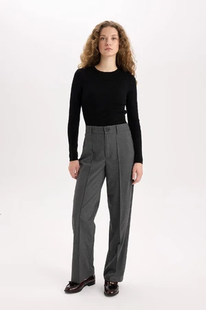 DEFACTO Wide Leg Normal Waist Wide Leg Standard Length Classic Trousers