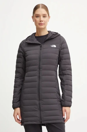 Páperová bunda The North Face Belleview dámska, čierna farba, zimná, NF0A7UK74H01