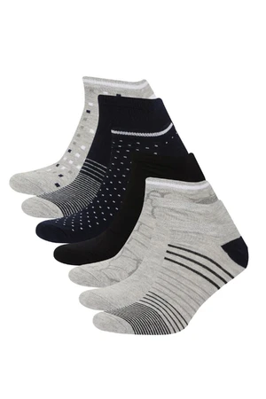 DEFACTO Men's 7-Pack Cotton Ankle Socks