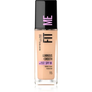 Maybelline Fit Me! tekutý make-up pro rozjasnění a vyhlazení pleti odstín 115 Ivory 30 ml