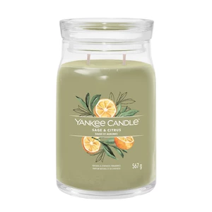 Yankee Candle Aromatická svíčka Signature sklo velké Sage & Citrus 567 g