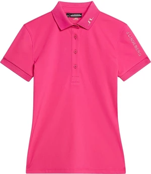 J.Lindeberg Tour Tech Womens Fuchsia Purple L Polo-Shirt