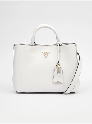 Women's cream handbag Guess Meridian - Women