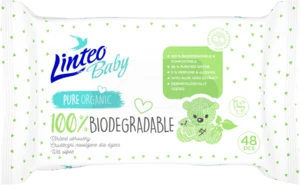 LINTEO Baby Biodegradable Vlhčené ubrousky 48 ks