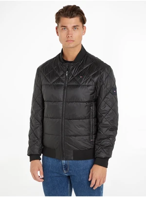 Black Mens Quilted Jacket Tommy Hilfiger - Men