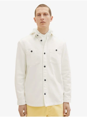 White Mens Denim Outerwear Tom Tailor - Men