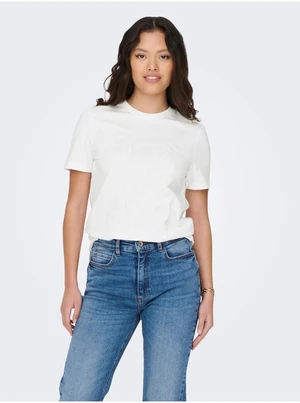 White women's T-shirt ONLY Anise - Women