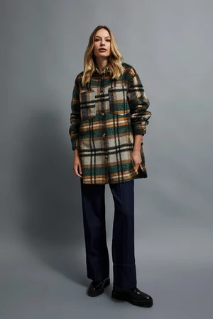 Plaid shirt jacket