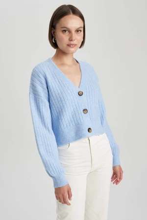 DEFACTO Regular Fit V-Neck Knitwear Cardigan