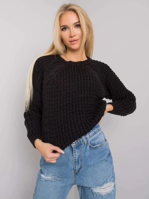 RUE PARIS Classic black sweater