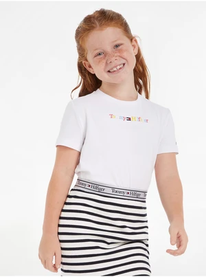 White Girls' T-Shirt Tommy Hilfiger - Girls