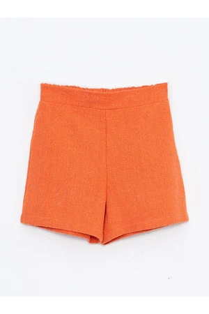 LC Waikiki Basic Girls' Shorts with Elastic Waist.