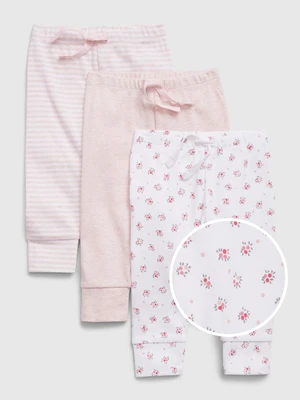 GAP Baby sweatpants mix organic, 3 pcs - Girls