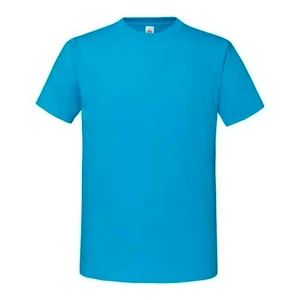 Blue Men's T-shirt Iconic 195 Ringspun Premium Fruit of the Loom