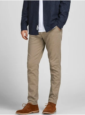 Beige Mens Chino Trousers Jack & Jones Marco - Men