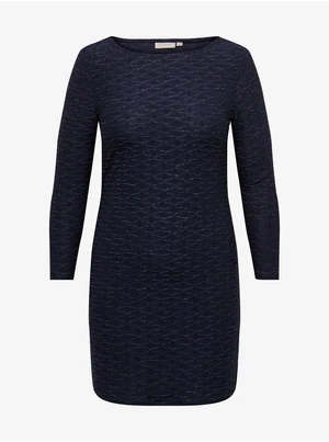 Women's dark blue dress ONLY CARMAKOMA Astra - Women