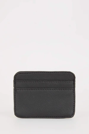 DEFACTO Man Faux Leather Business Card Wallet