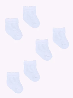 Yoclub Unisex's Baby Turn Cuff Cotton Socks 3-pack SKA-0009U-0100