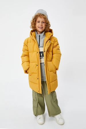 Koton Boys Mustard Coat