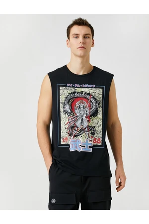 Koton Anime Printed Singlets Crew Neck Sleeveless