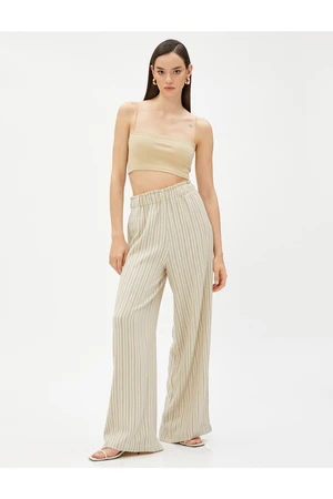 Koton Palazzo Pants with Elastic Waist