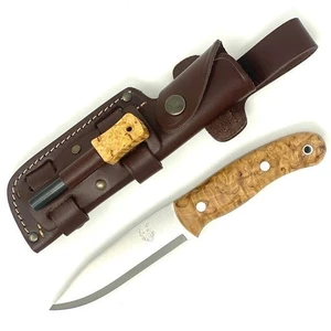 TBS Outdoor Nůž TBS Boar Bushcraft Knife MKII - Curly Birch - TBS Firesteel Edition - Stainless N695 (2021)