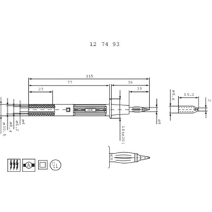 Stäubli PP-115/4 bezpečnostný skúšobný hrot konektor 4 mm CAT II 1000 V čierna  1 ks