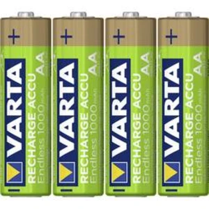 Akumulátor AA Ni-MH Varta Endless Ready to Use, 1000 mAh, 1.2 V, 4 ks