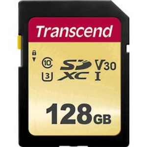 Paměťová karta SDXC, 128 GB, Transcend Premium 500S TS128GSDC500S, Class 10, UHS-I, UHS-Class 3, v30 Video Speed Class