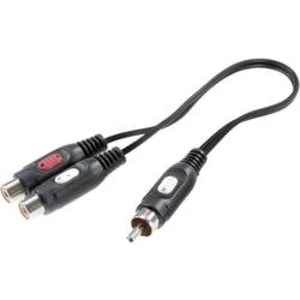 Cinch audio Y adaptér SpeaKa Professional SP-7869820, černá