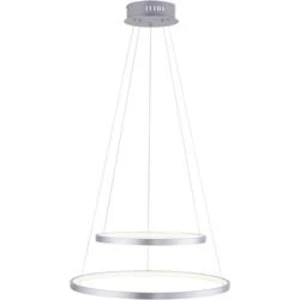 LED závěsný lustr LeuchtenDirekt LOLAsmart-CIRCLE 18460-55, N/A, ocelová