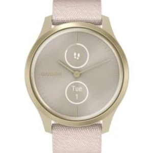 Chytré hodinky Garmin vivomove Style Champagne-Dust Rose, Fabric