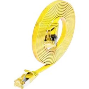 Síťový kabel RJ45 Wirewin 9120042366757, CAT 6A, S/STP, 25.00 cm, žlutá