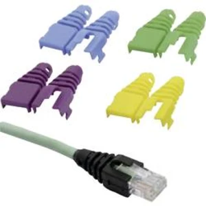 Ochranná krytka RJ45 MH Connectors MHRJ45SRB-RET-R, červená, 1 ks