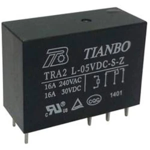 Tianbo Electronics TRA2 L-5VDC-S-Z relé do DPS 5 V/DC 20 A 1 spínací kontakt 1 ks