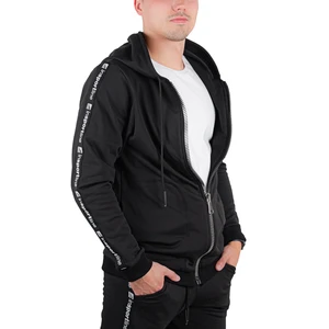 Pánská tepláková bunda inSPORTline Comfyhoodie Man  černá  XXL